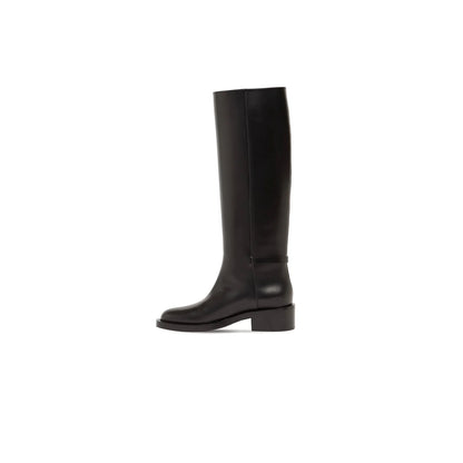 STIVALI VLOGO MINI ORO IN PELLE NERA